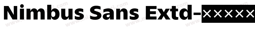 Nimbus Sans Extd字体转换